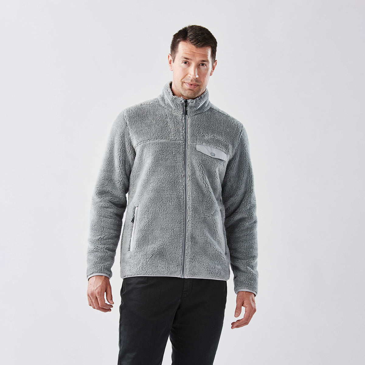 新品　BRIEFING MS STORMFLEECE BLOUSON グレーM ブリーフィング ゴルフウェア 長袖トレーナー 秋 冬 MS STORMFLEECE