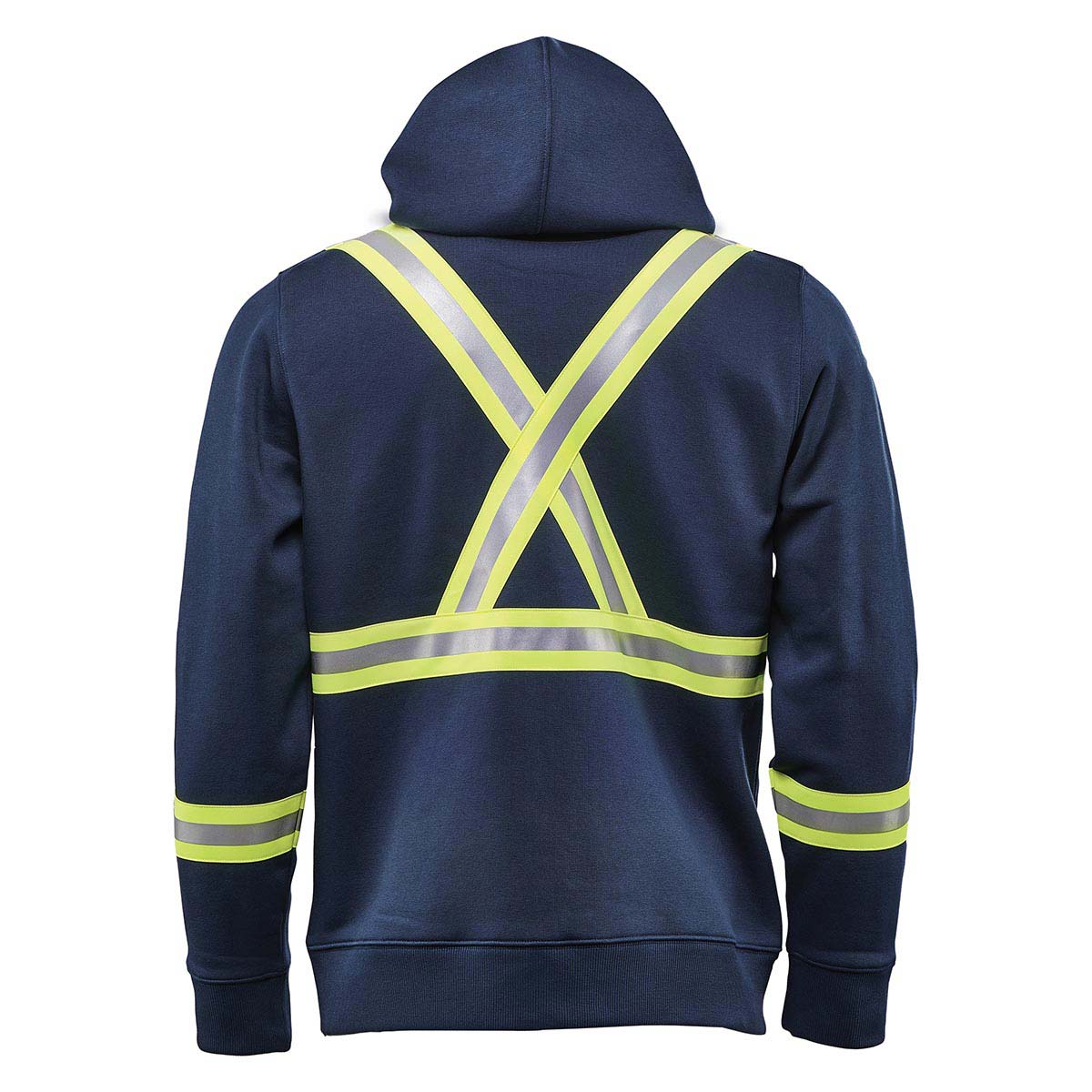 Blue hi top vis hoodie