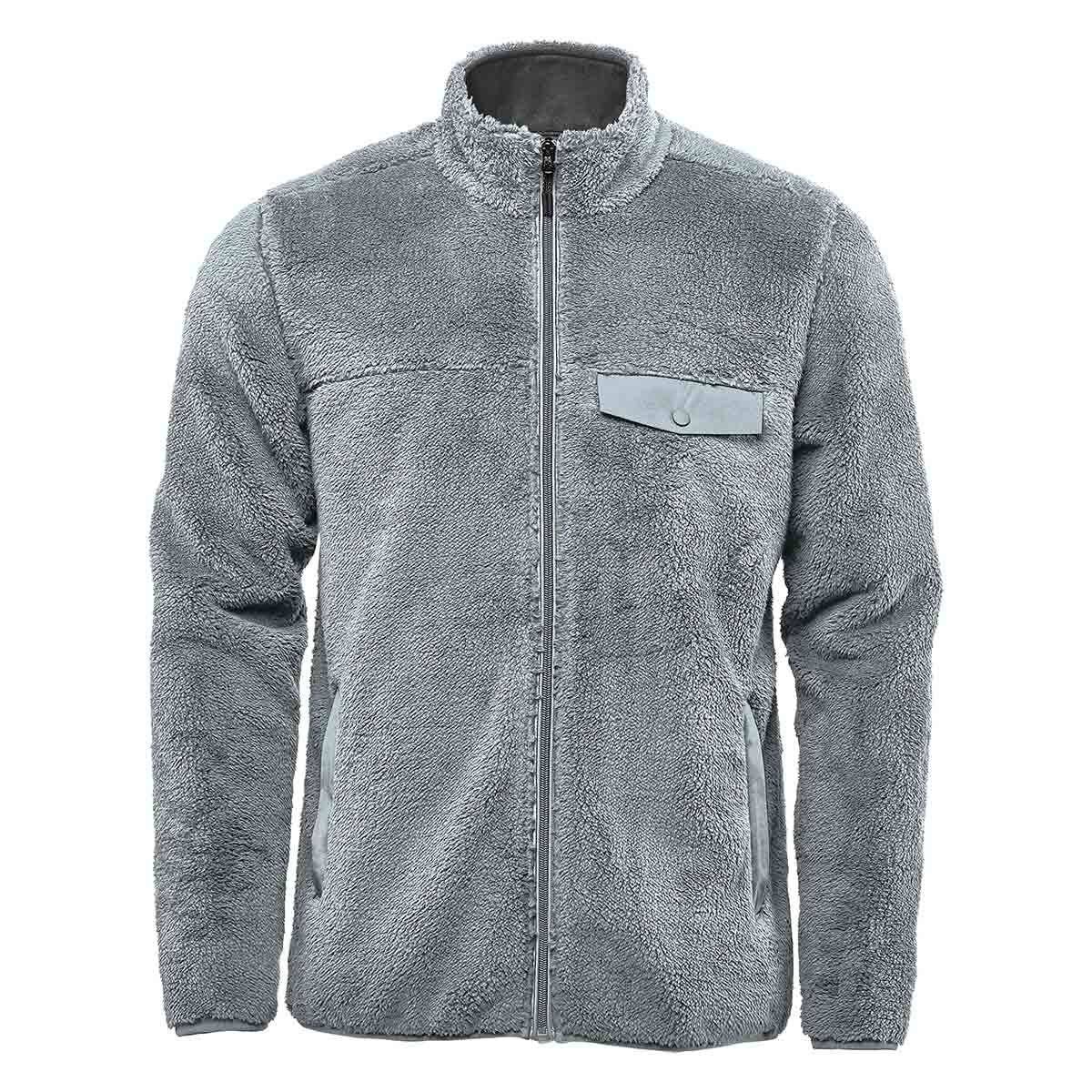 Gray fleece discount jacket