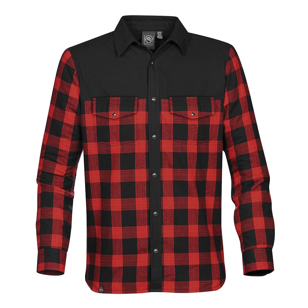 Men's Classic Thermal Shirts Warm Fleece Lined Plaid Flannel Shirt