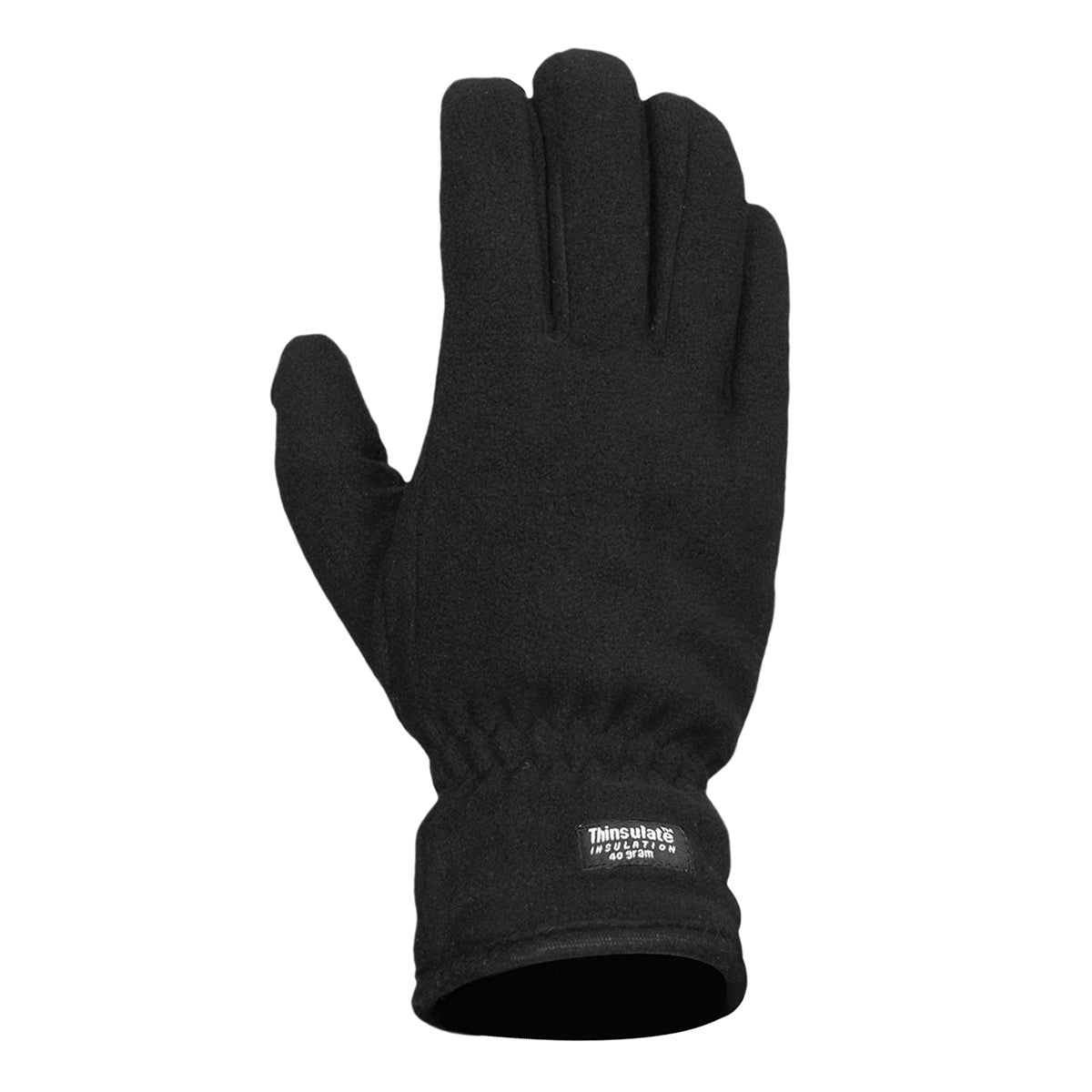 Gravel Gear Men's Tech Fleece Gloves with Thinsulate — Black