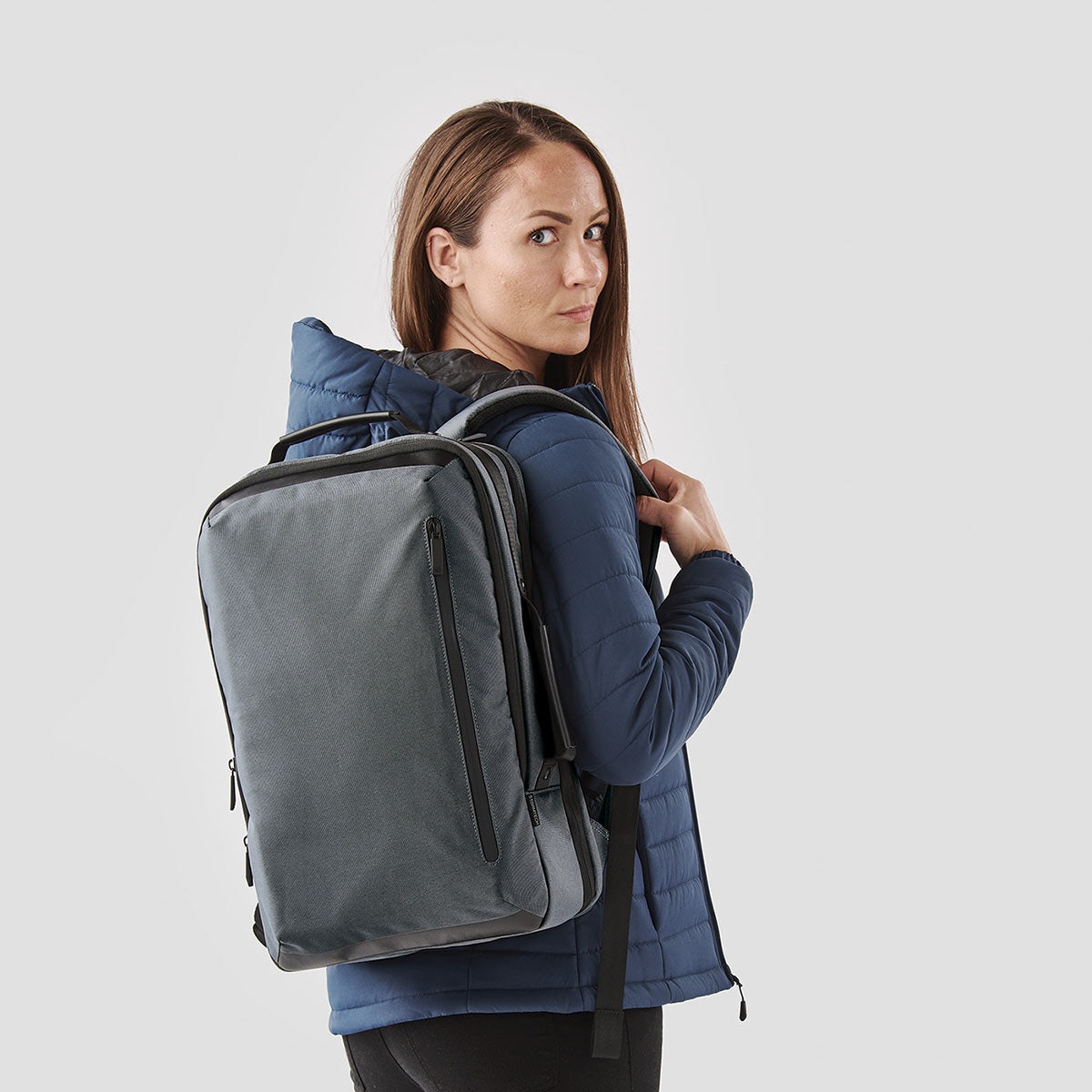Carry All Backpack, Blue & Black Backpacks
