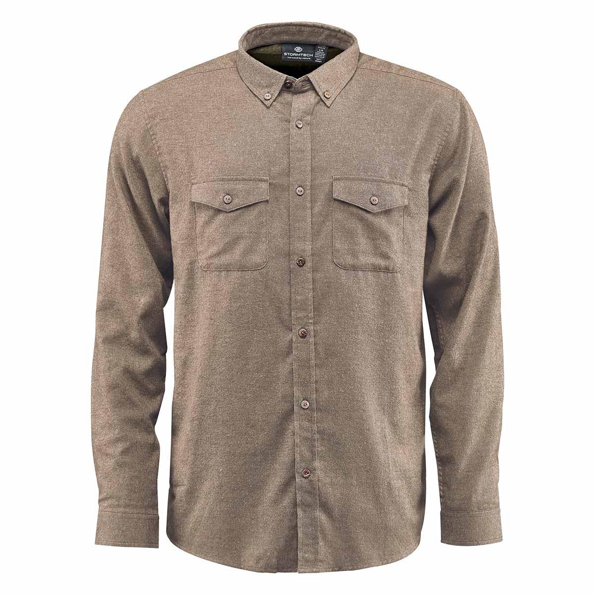 Element Men's Crowley Long Sleeve Flannel Shirt - Heavy Weight Yarn Dyed With Corduroy Details