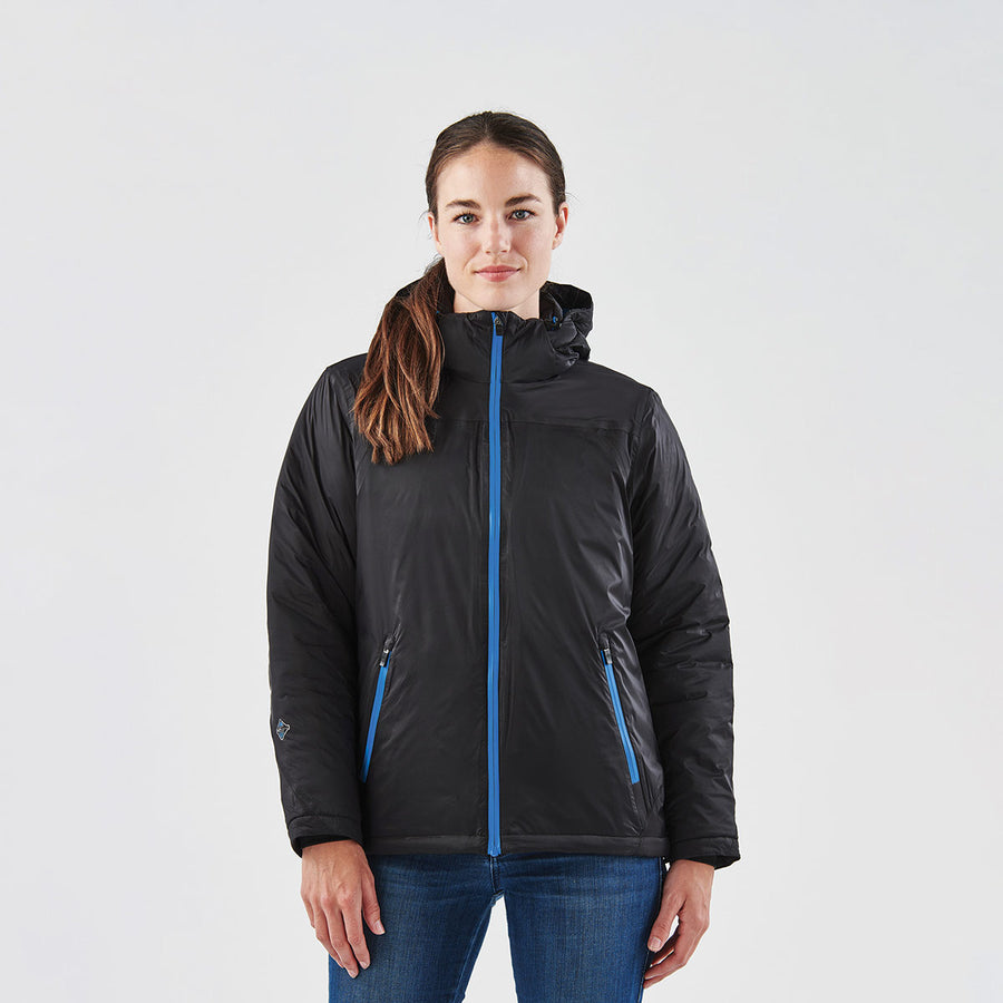 Women s heatkeep dynamic storm on sale tech hooded long rain jacket